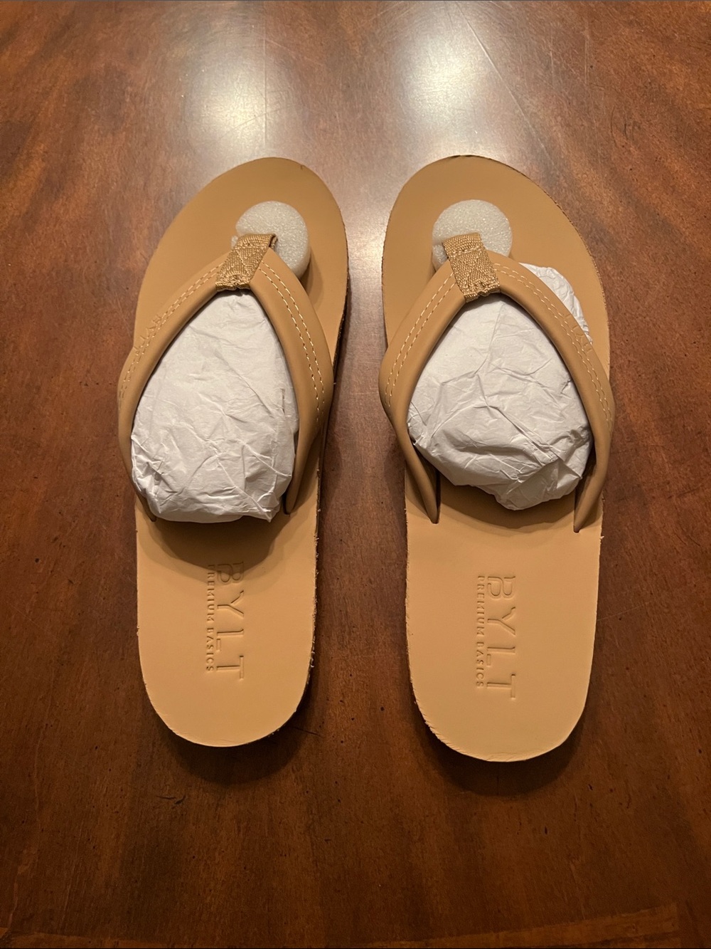 BYLT Basics Tan Men's Flip Flop Sandals